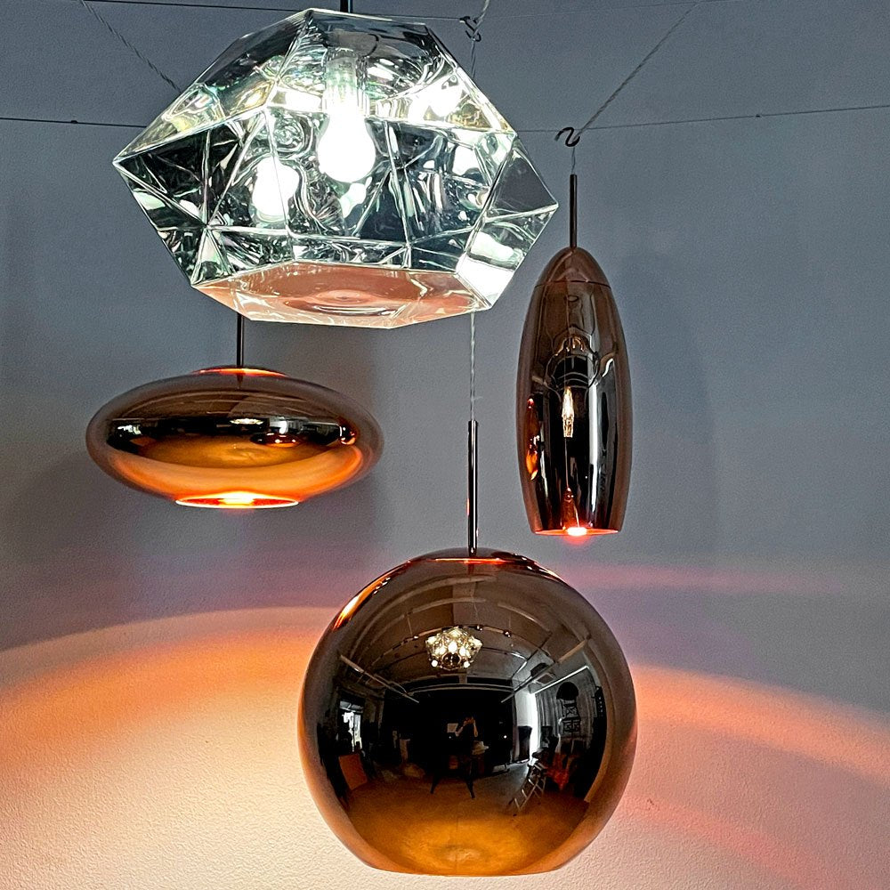 トムディクソン Tom Dixon カット ショート ペンダントライト Cut Short Pendant クローム色 廃番 定価115,500円 展示品 〓