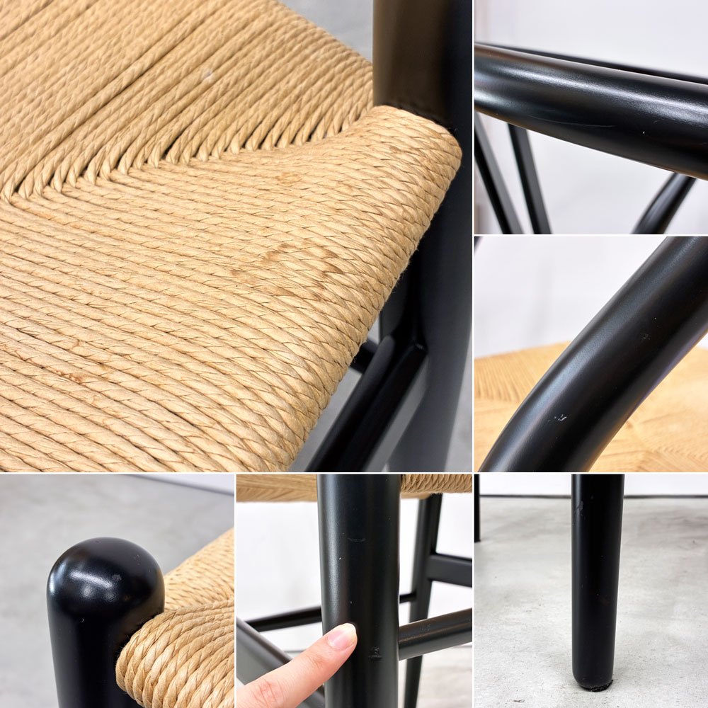 カールハンセン&サン Carl Hansen & Son CH24 Yチェア ブラックラッカー ビーチ材 ペーパーコード ハンス・J・ウェグナー デンマーク 北欧家具 ◎
