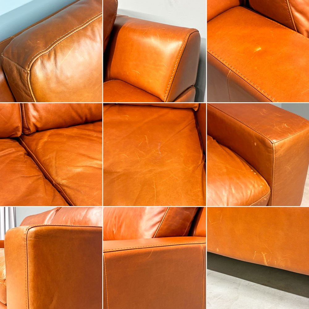 イデー IDEE セリュー ソファ プレミアム SERIEUX SOFA Premium 3Pソファ 3人掛け 本革 W190cm 定価¥399,900- ◎