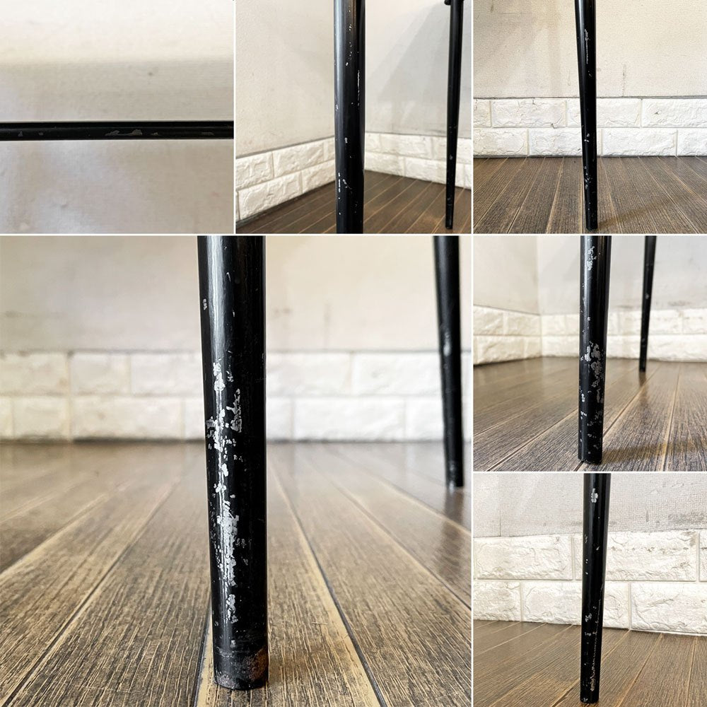 ミッドセンチュリーデザイン Midcentury Design メラミントップ × スチールレッグ デスク W90.5cm 抽斗1杯 50's ビンテージ ◎