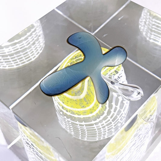 ヌータヤルヴィ Nuutajarvi イッタラ iittala アニュアルキューブ Annual Cube 1986 オイバ・トイッカ 1005/2000 北欧雑貨 ビンテージ 希少 ■