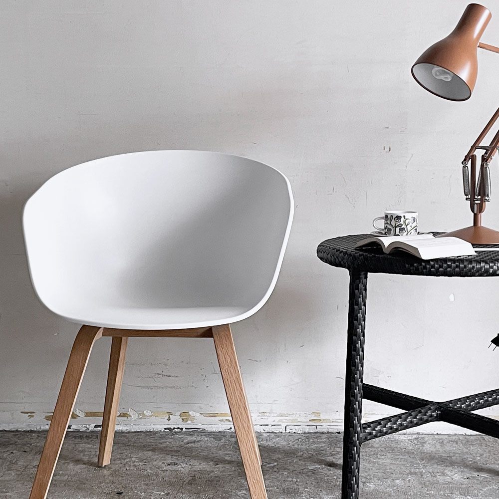 ヘイ HAY アバウト ア チェア ABOUT A CHAIR AAC22 ホワイト アームチェア ダイニングチェア 北欧モダン デンマーク ■