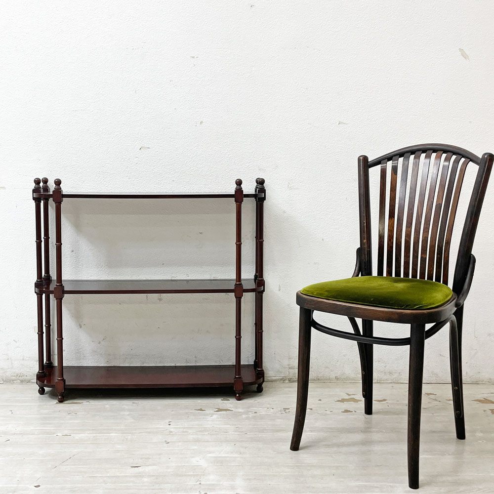 ボンベイカンパニー The Bombay Company ハンギングシェルフ ウォールシェルフ 飾り棚 棚板3段 w78cm アンティークスタイル アメリカ ●