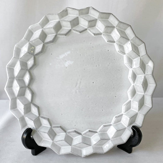 アスティエ・ド・ヴィラット Astier de Villatte キューブ Cube スーププレート フランス 23cm B ◇