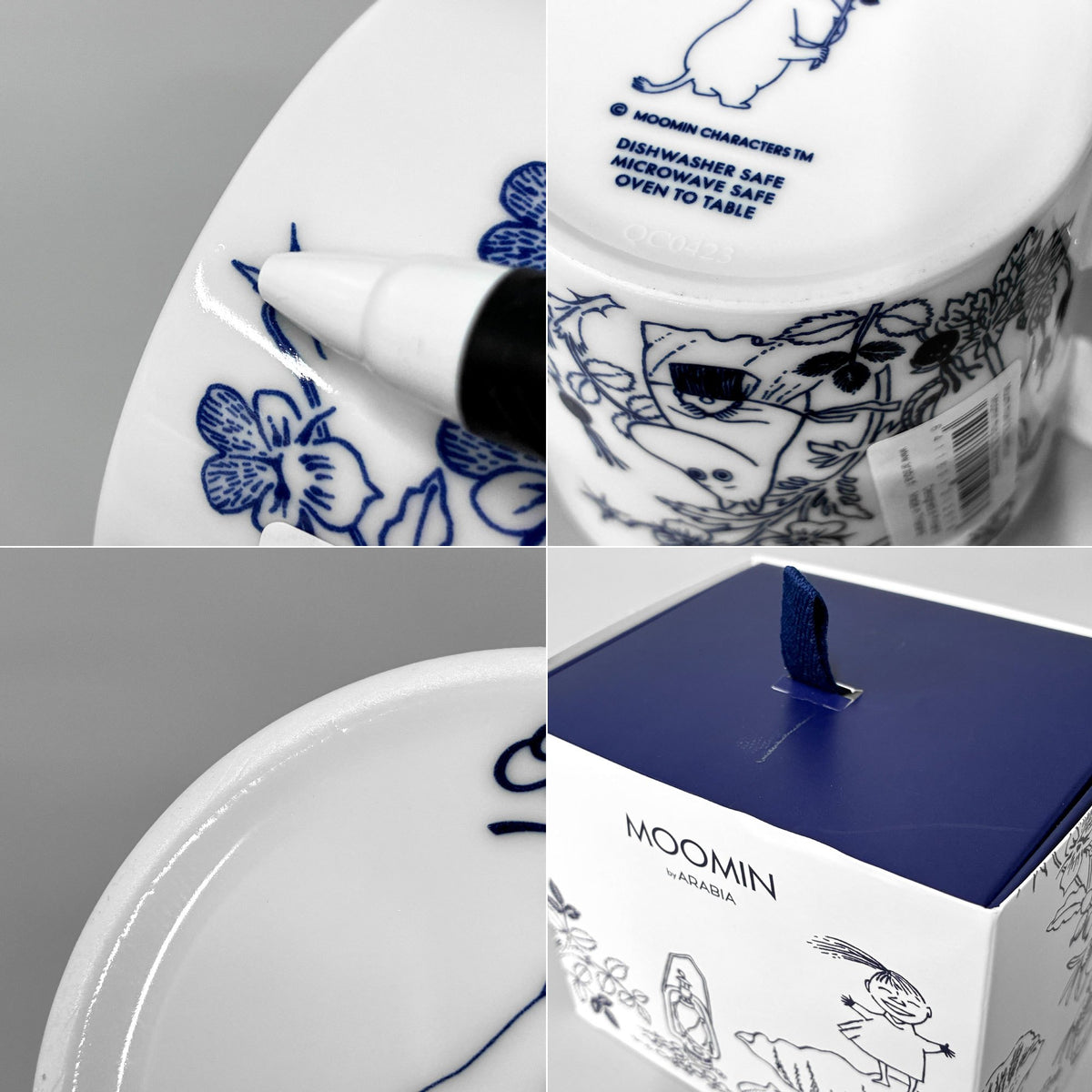 アラビア ARABIA ムーミンマグ MOOMIN シーブリーズ Sea breeze アラビア150周年記念 2023年 フィンランド 北欧食器 箱付き ◎