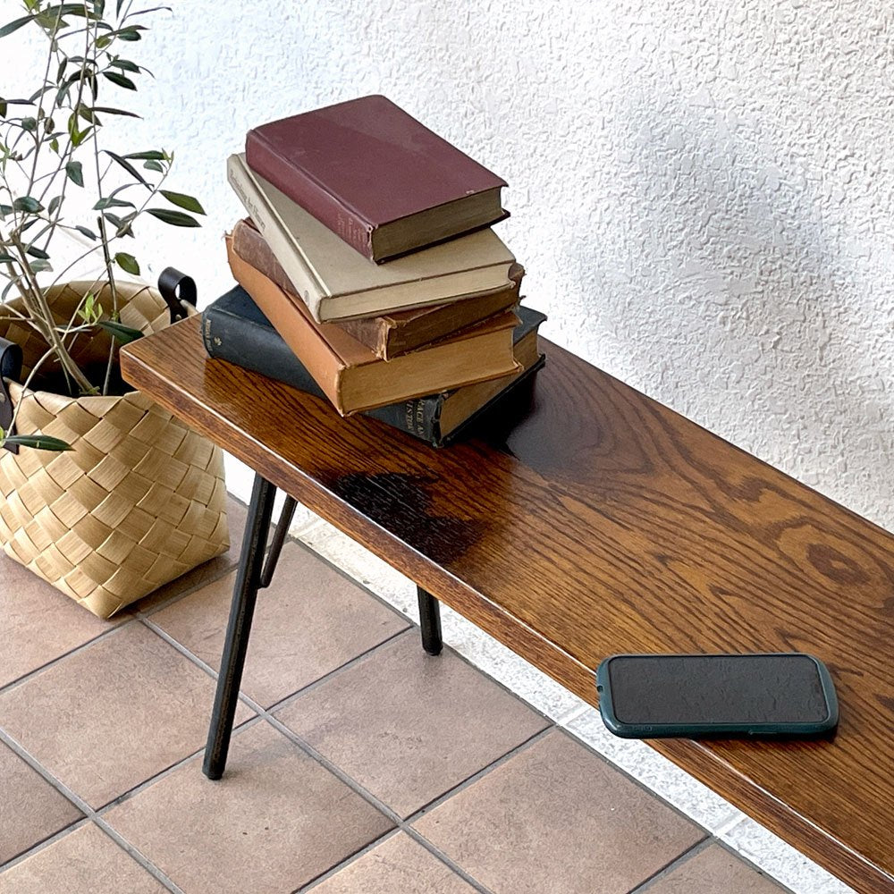 アクメファニチャー ACME Furniture グランビュー ベンチ GRANDVIEW BENCH オーク無垢材 スチール Lサイズ インダストリアル W150cm 定価¥50,600- ◇