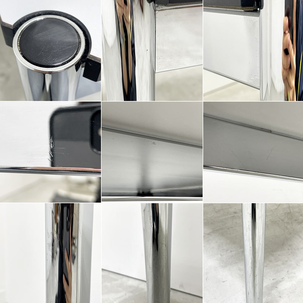 USMモジュラーファニチャー USM Haller USMハラーテーブル ワーキングデスク ダイニングテーブル W125×D75×H74cm パールグレーラミネート(ホワイト) 高さ調整機能付 ●
