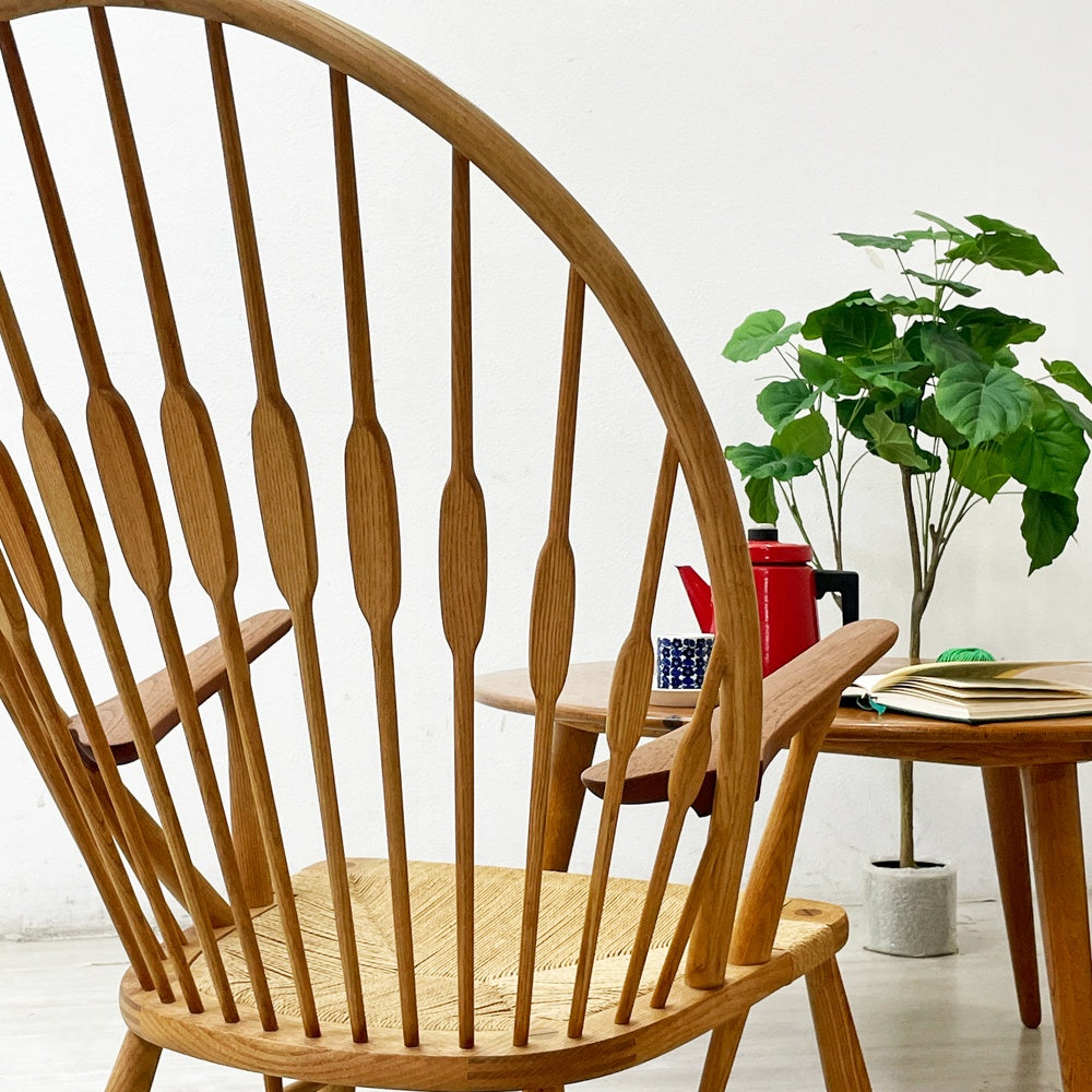 PPモブラー PP MØBLER PP550 ピーコックチェア ラウンジチェア オークフレーム チークアーム ハンス・J・ウェグナー デンマーク 北欧家具 ●