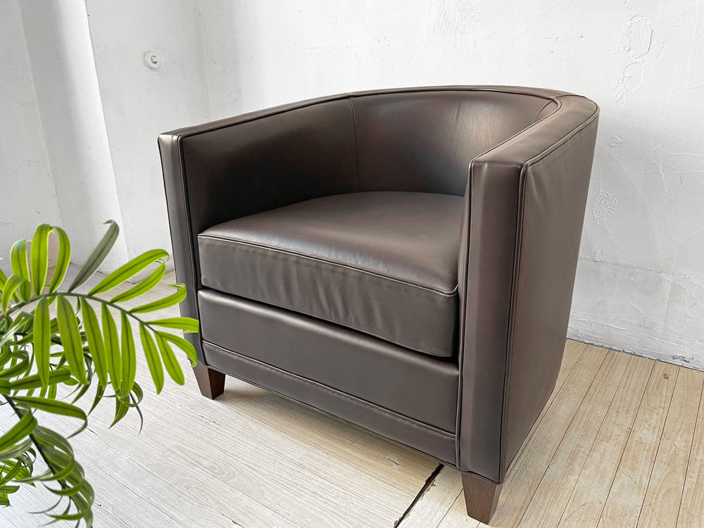 カッシーナ イクスシー Cassina ixc. ノルマンディドゥー NORMANDIE II ラウンジチェア 本革 フィリッ ユーレル Philippe Hurel 定価¥484,000- ★