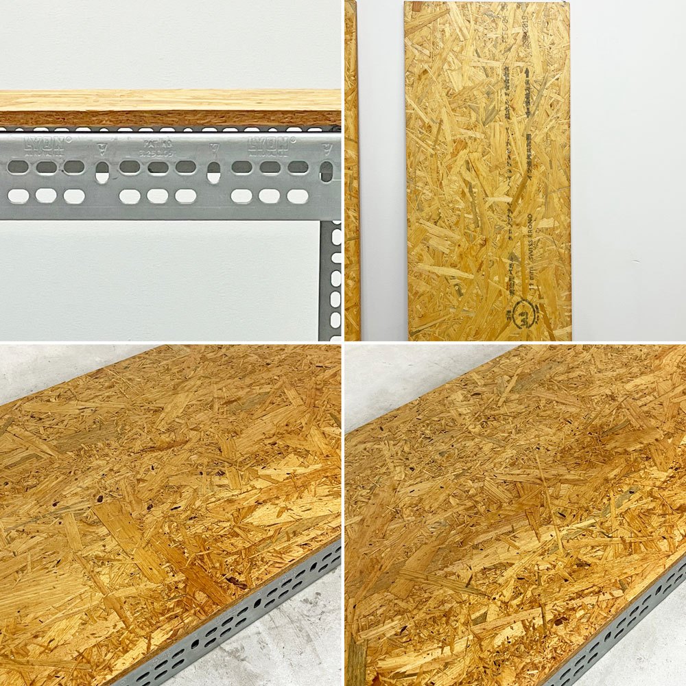 リオン LYON アングルシェルフ SLOTTED ANGLE SHELF 2段 AVボード インダストリアルデザイン P.F.S取扱い ●