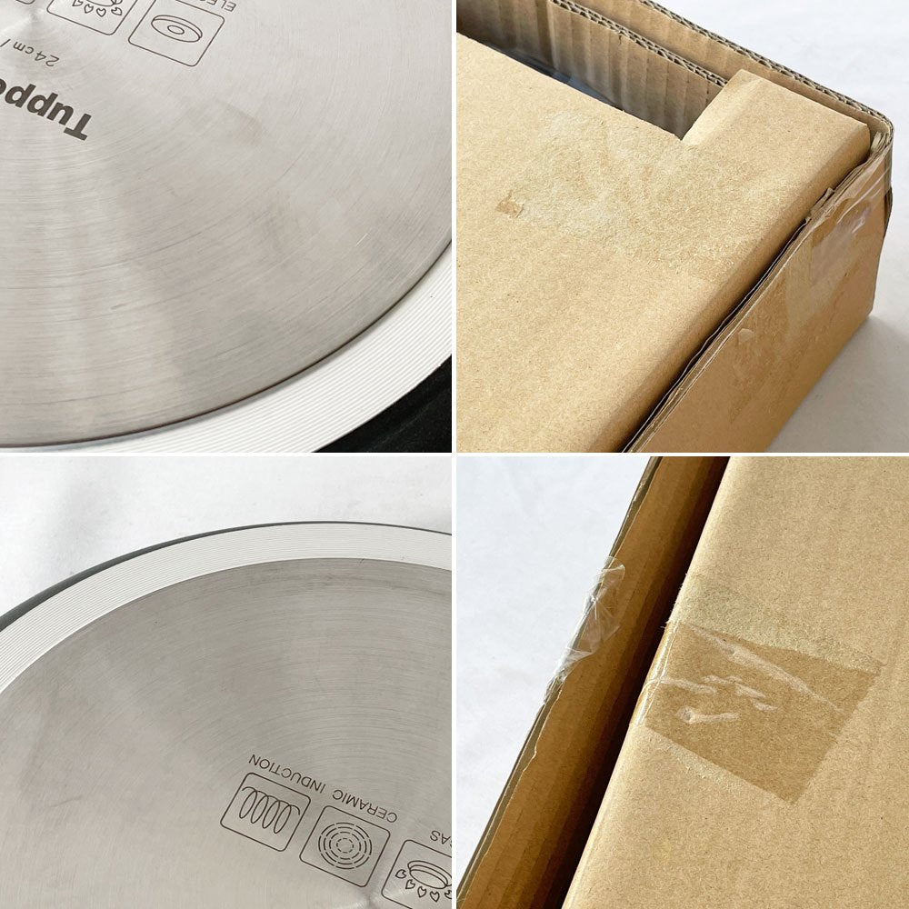 タッパーウェア Tupperware ブラックシリーズ フライパン 24cm IH可 日本未発売 ◇