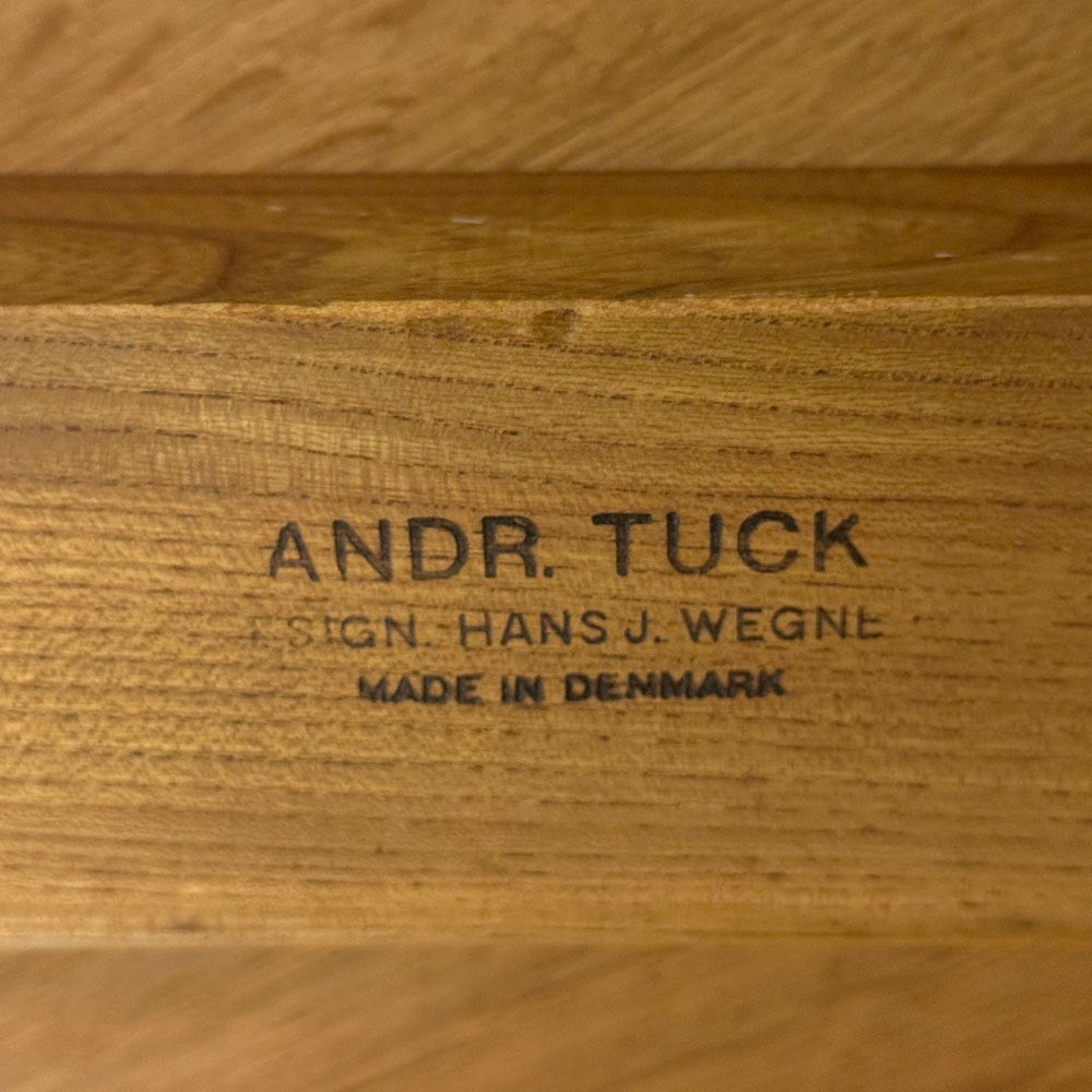 アンドレアスタック Andreas Tuck AT8 オーク無垢材 コーヒーテーブル ラウンドテーブル ハンス J.ウェグナー Hans J. Wegner 北欧 ヴィンテージ ●