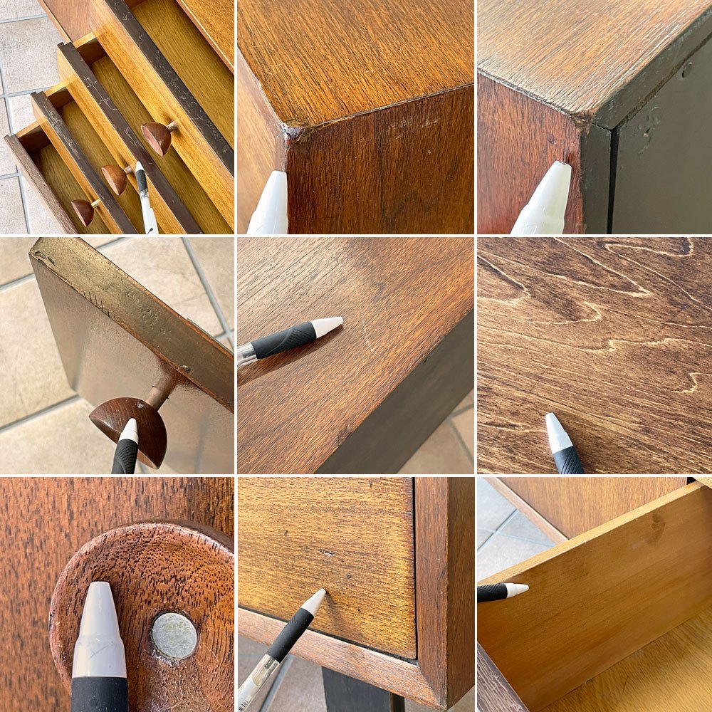 ハーマンミラー Herman Miller ネルソンベーシックキャビネット Nelson Basic Cabinet Series 4ドロワー チェスト 1950年代 ビンテージ ジョージ・ネルソン ミッドセンチュリー 希少 ◇