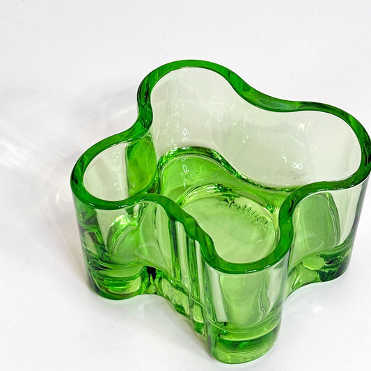 イッタラ iittala アルヴァ・アアルトコレクション Alvar Aalto キャンドルホルダー ウォーターグリーン H55mm 北欧雑貨 廃番 ●