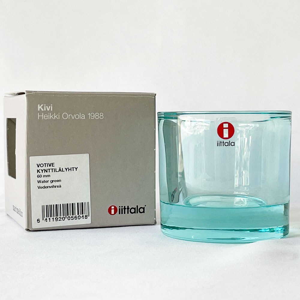 イッタラ iittala マリメッコ marimekko キビ kivi キャンドルホルダー ウォーターグリーン 60mm フィンランド 北欧雑貨 ◇