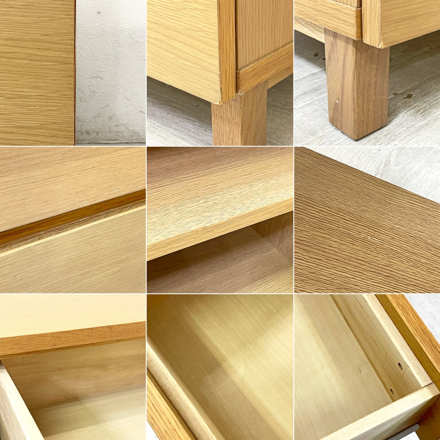 無印良品 MUJI オーク材 キャビネット W80cm 木製扉 木製収納 ナチュラル シンプルモダン ●