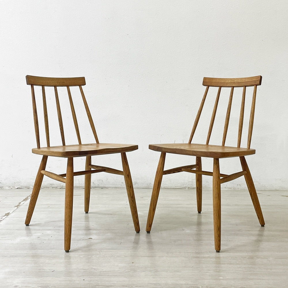 モモナチュラル MOMO Natural SB CHAIR ダイニングチェア オーク無垢材 オイルフィニッシュ ウィンザースタイル A ●