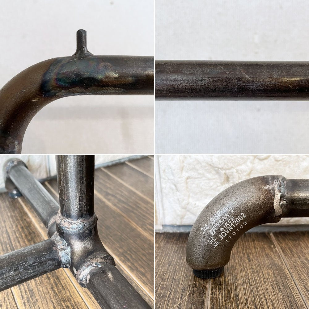 ダブルスタンダード W STANDARD ハンガーラック Hanger Rack HR-06 スチールパイプ 棚板なし W120cm 店舗什器 工業系 インダストリアル 参考価格¥27,280- ◎