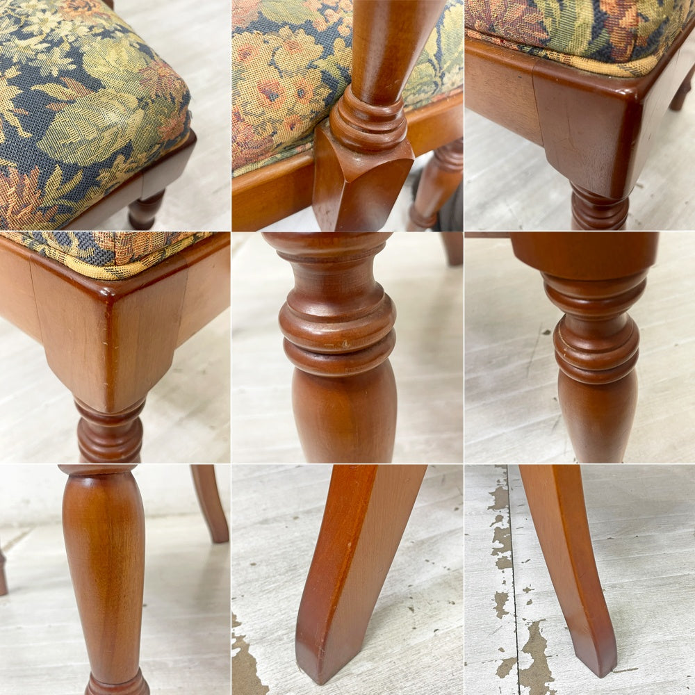 横浜ダニエル DANIEL LDシリーズ アームチェア ダイニングチェア 樺桜無垢材 クラシカル アーリーアメリカン ●