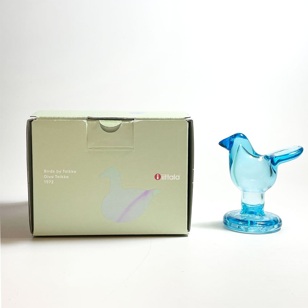 イッタラ iittala バーズバイトイッカ Birds By Toikkaシエッポ Sieppo ミニシエッポ 脚付 スカイブルーxターコイズ オイバ・トイッカ SCOPE別注 2021年 箱付 北欧雑貨 ★
