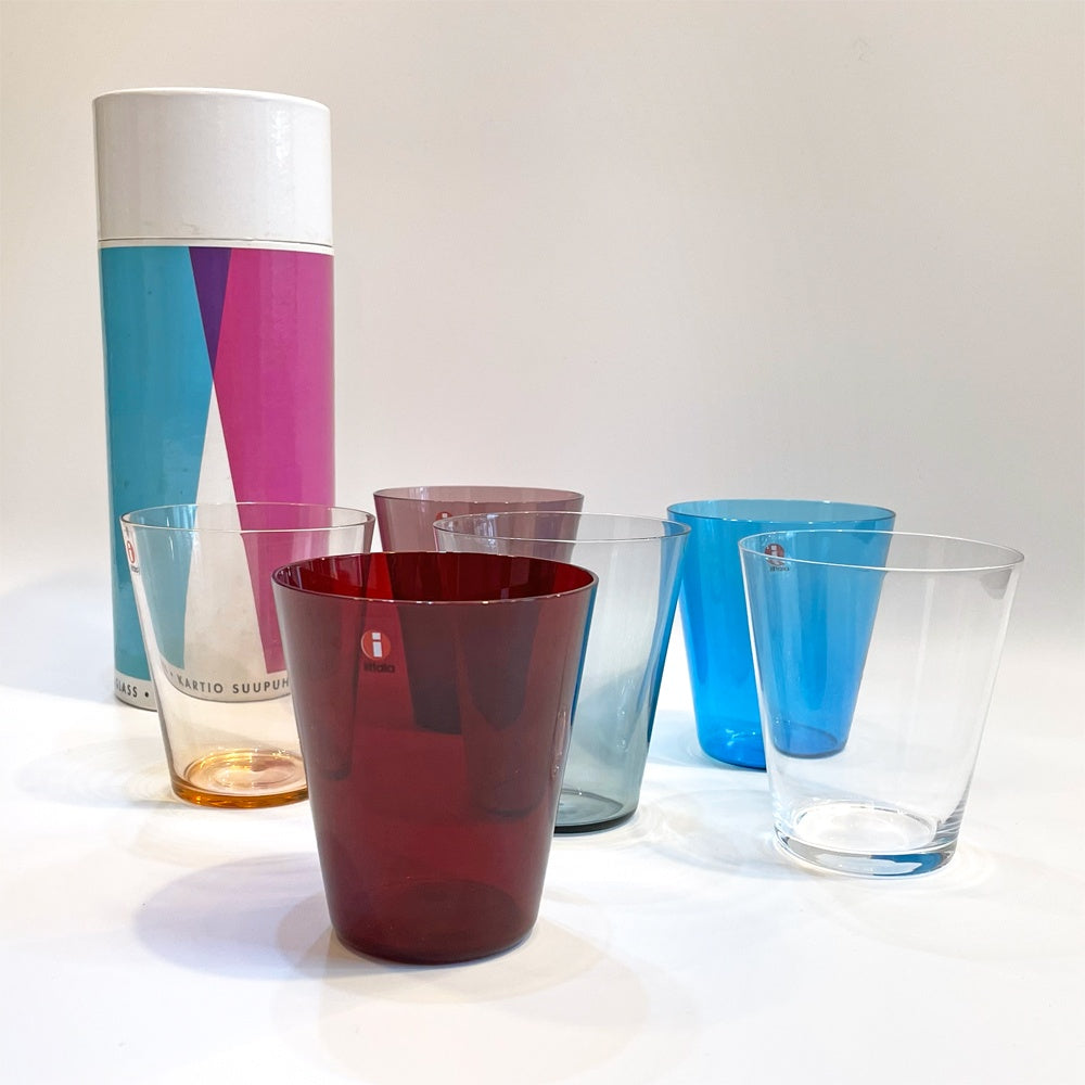 イッタラ iittala カルティオ Kartio 生誕100周年 6客set マウスブロー カイ・フランク Kaj Franck 2011年復刻 ★