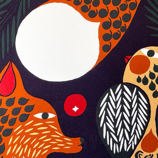 マリメッコ Marimekko ケトゥンマルヤ KETUNMARJA ファブリックパネル 80×80cm MAIJA METSOLA 北欧雑貨 フィンランド◇