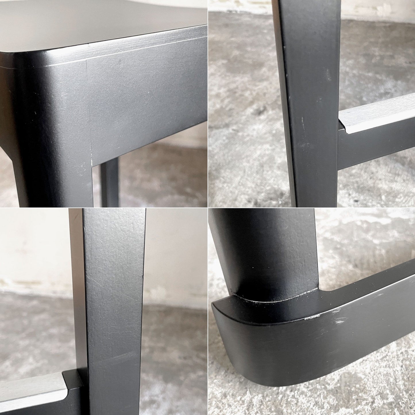 アルテック artek アトリエ バースツール Atelier Bar Stool H75cm ビーチ材 ブラックラッカー仕上げ タフ スタジオ TAF Studio スウェーデン 北欧家具 ■