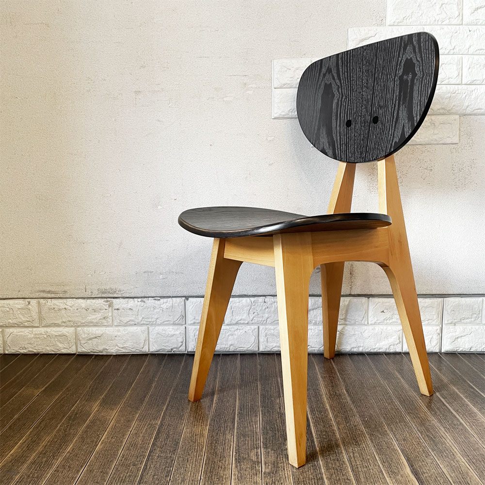 イデー IDEE ダイニングチェア DINING CHAIR ブラック 板座 食卓椅子 長大作 ジャパニーズモダン 廃番カラー ◎ – TOKYO  RECYCLE imption