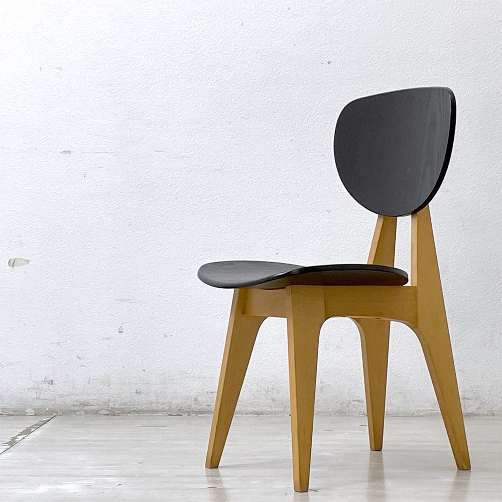 イデー IDEE ダイニングチェア DINING CHAIR ブラック 板座 長大作 ジャパニーズモダン 廃番カラー 希少 ○ – TOKYO  RECYCLE imption