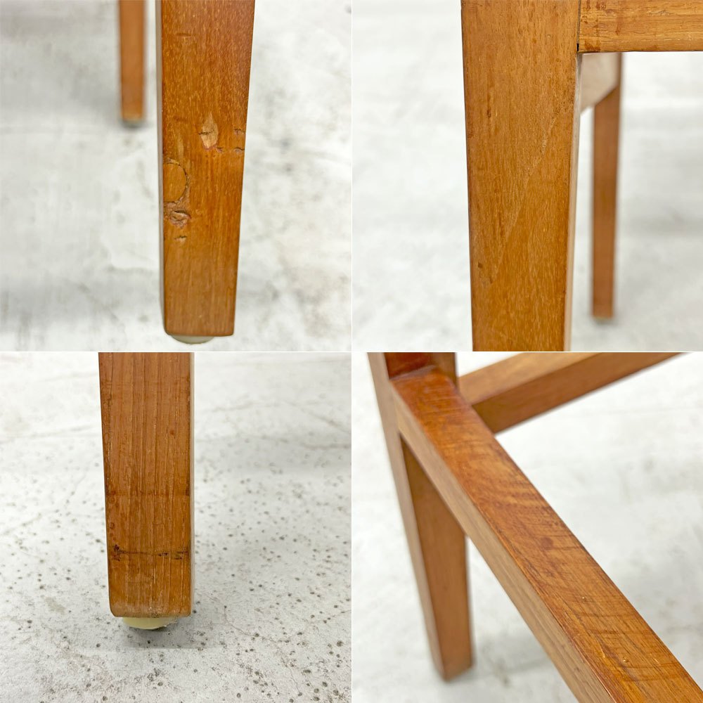 チーク 無垢材 teak wood ハイチェア カウンターチェア OLD JAVA アジアン スタイル B 〓