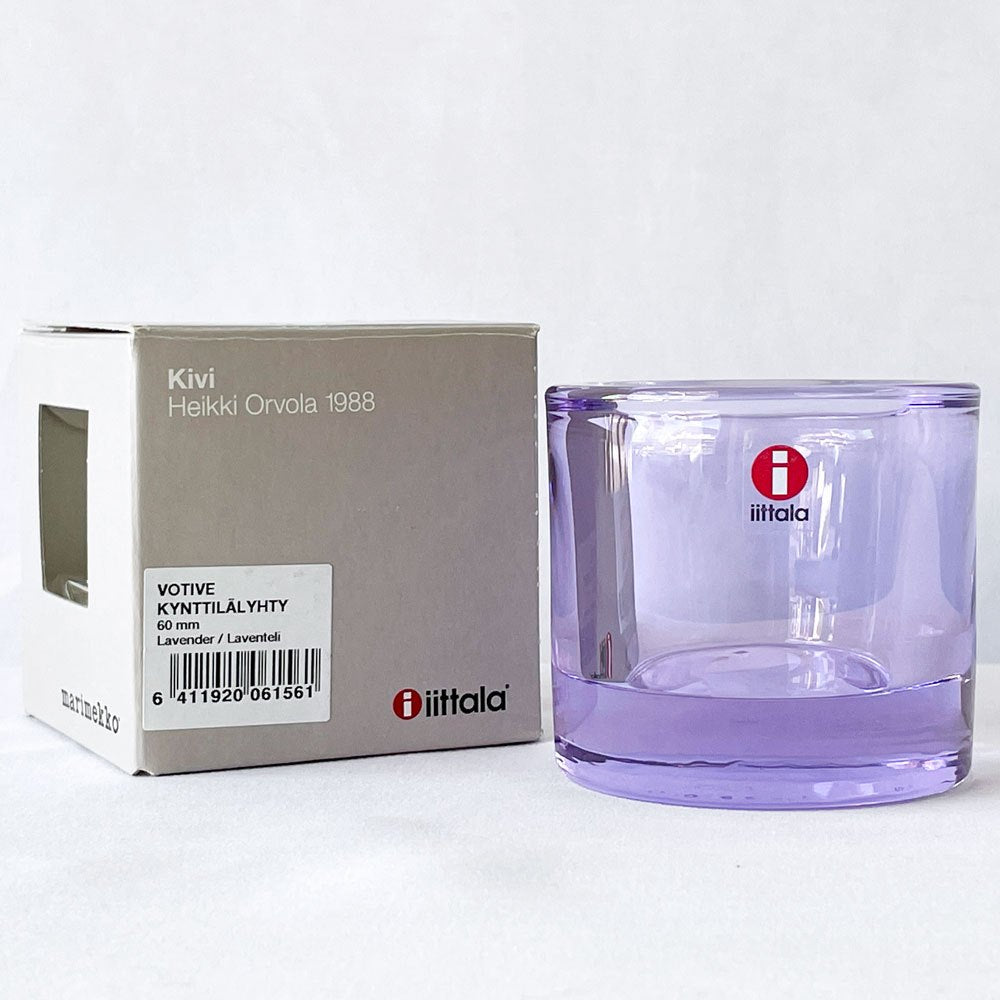 イッタラ iittala マリメッコ marimekko キビ kivi キャンドルホルダー ラベンダー 60mm フィンランド 北欧雑貨 A ◇