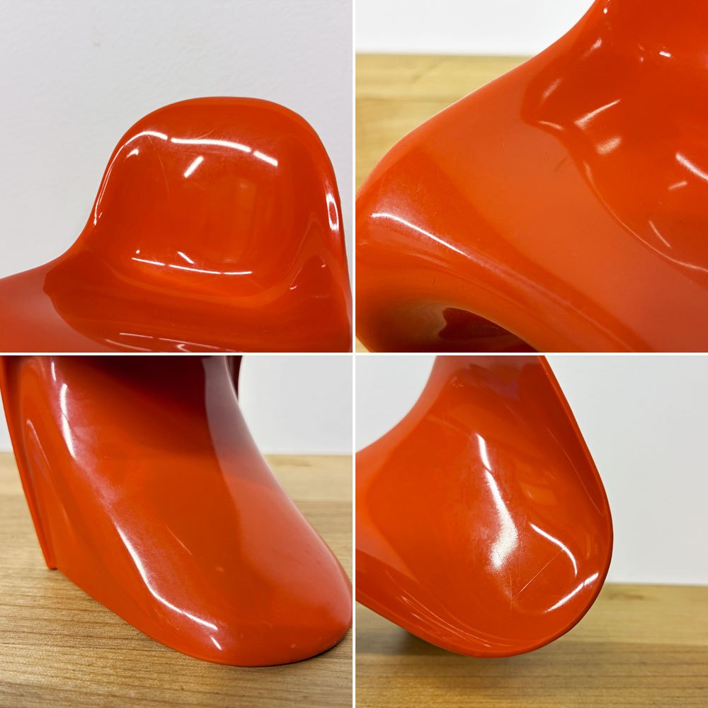 ヴィトラ デザインミュージアム Vitra Design Museum ミニチュアコレクション パントンチェア 1/6スケール オレンジ ◎