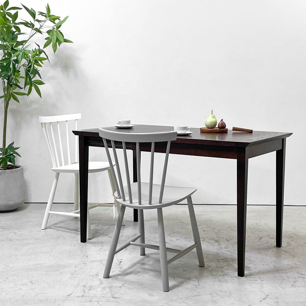 IDC大塚家具 OTSUKA オクト エクステンション 伸長式 ダイニングテーブル オーク材 ダーク ブラウン W84-120cm ナチュラルモダン ●