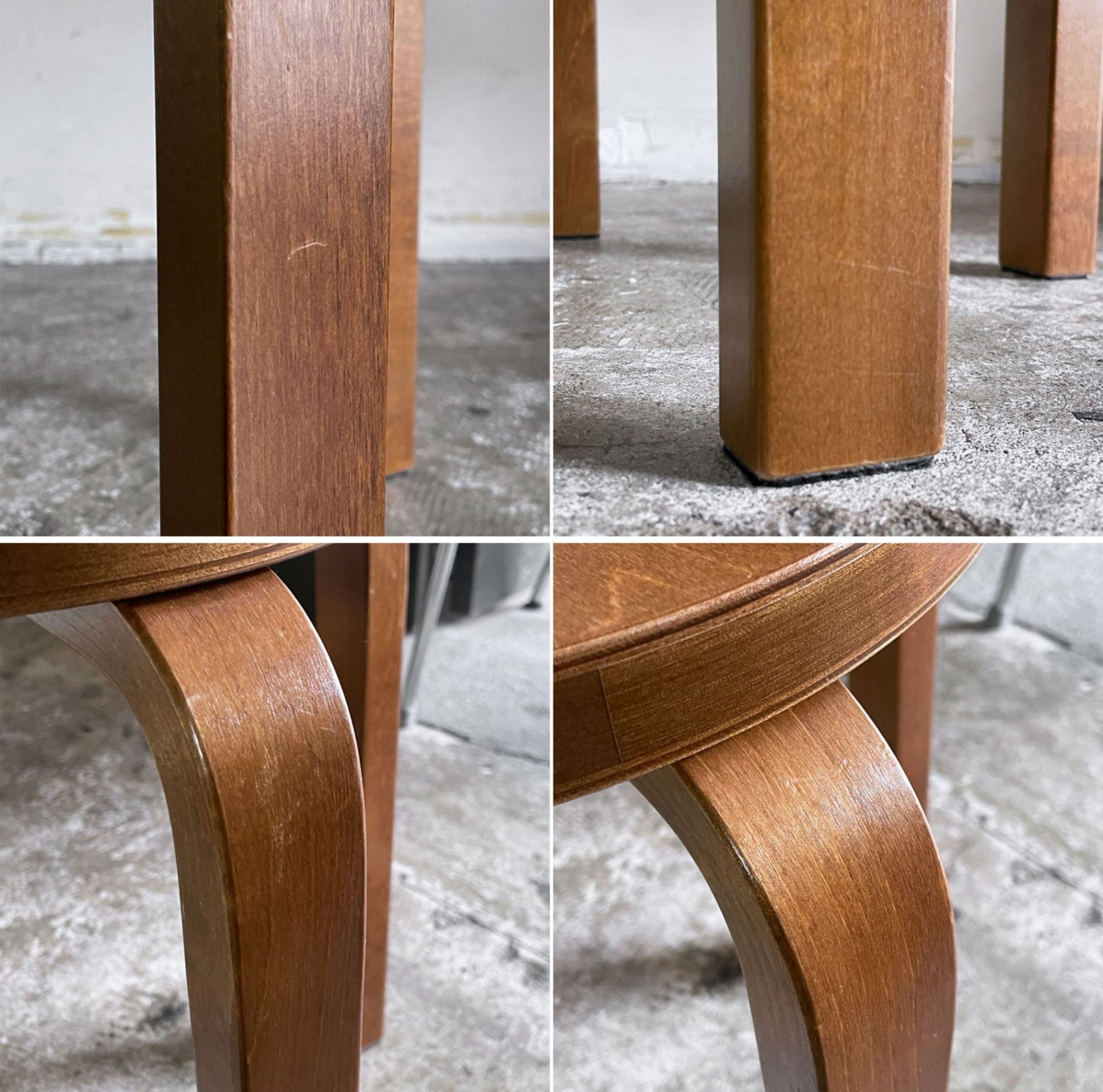 アルテック Artek スツール E60 Stool E60 4本脚 ウォールナットステイン ヘラ・ヨンゲリウス コレクション2014 アルヴァ・アアルト 北欧家具 ■