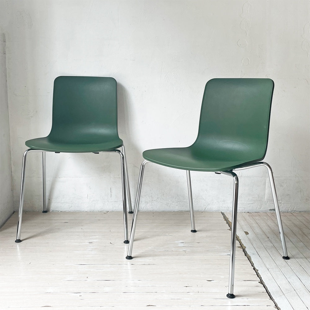 ヴィトラ vitra ハル HAL Tube ハルチューブ ダイニングチェア スタッカブル スタッキングチェア グリーン ジャスパー・モリソン B ★
