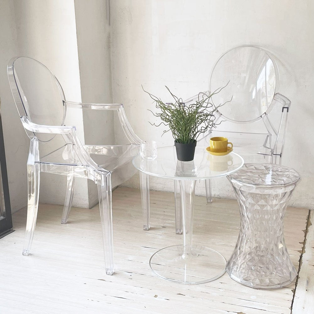 カルテル Kartell ルイゴースト LouisGhost アームチェア クリスタル スタッキング クリスタル フィリップ・スタルク Philippe Starck イタリア B ★