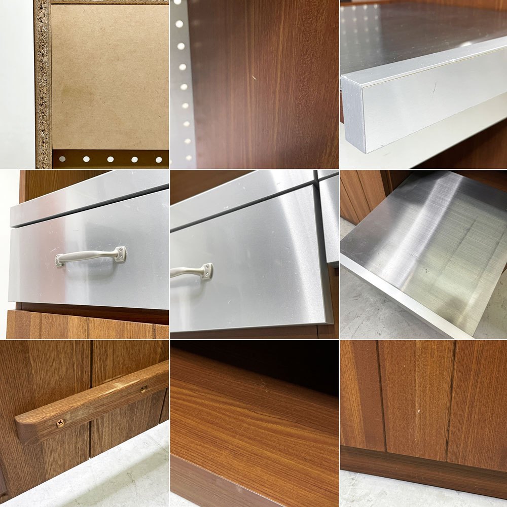 ウニコ unico ストラーダ STRADA キッチンボード カップボード 食器棚 オープンタイプ W120cm 廃番 ●