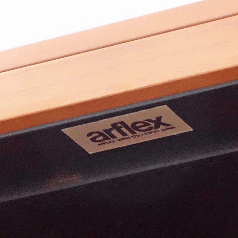 アルフレックス arflex コンポーザー COMPOSER スリムキャビネット フロストガラス扉 照明付き W50 x H138cm ●