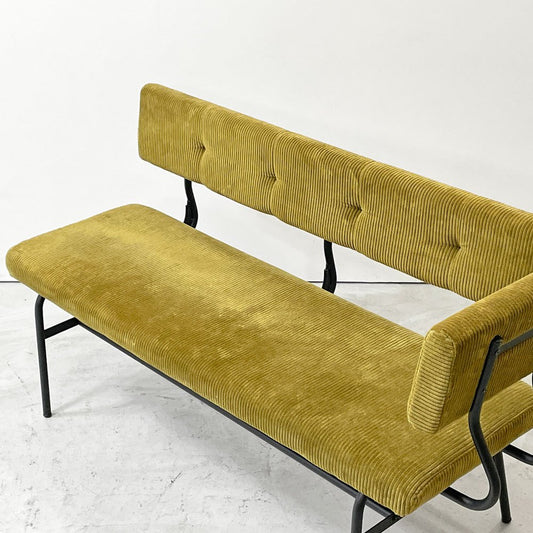 ジャーナルスタンダードファニチャー journal standard Furniture パクストン LDベンチ PAXTON LD BENCH ベンチバックレスト アームパーツ付 アンバー コーデュロイ ●