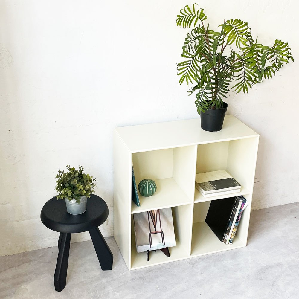 モンタナ MONTANA ベーシックシェルフ BASIC SHELF 1112 システムシェルフ 2列2段 オープンシェルフ アイボリー オフホワイト デンマーク ★