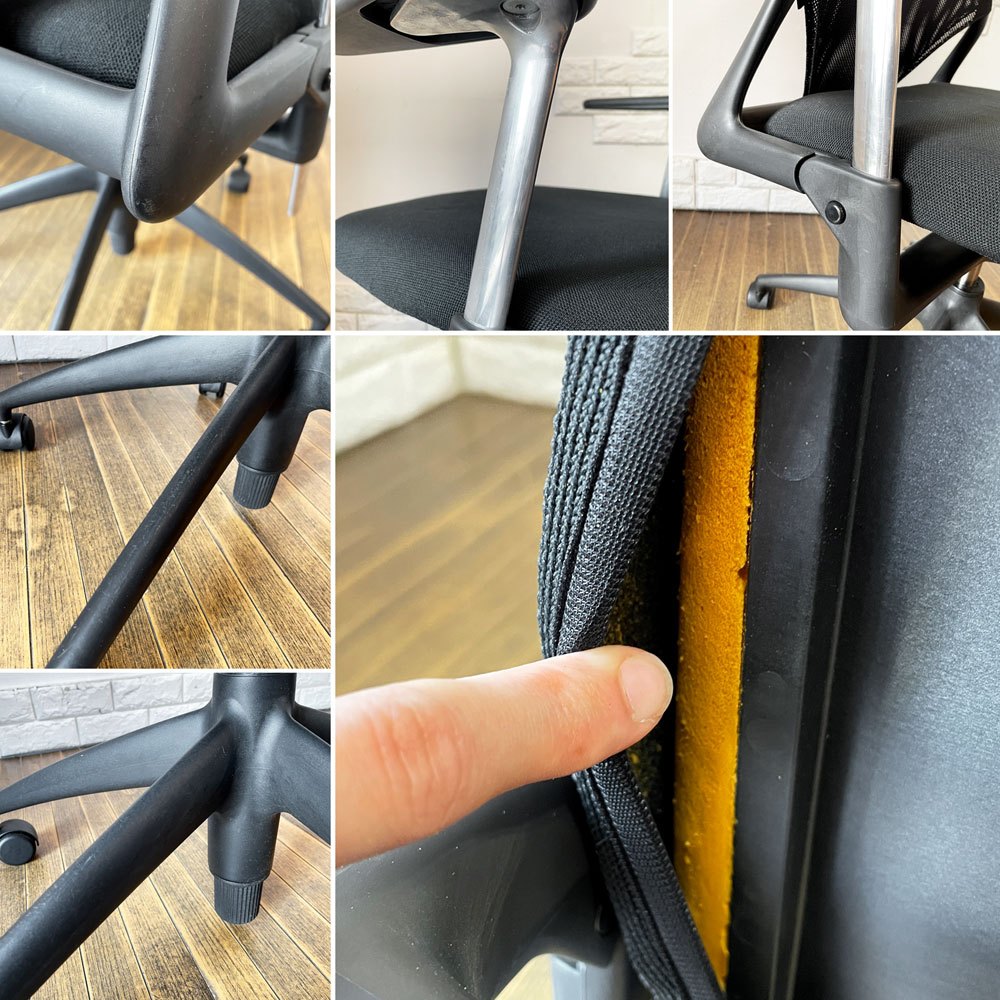 ヴィトラ vitra メダ2チェア MEDAⅡ オフィスチェア デスクチェア 昇降機能 リクライニングロック ブラック アルベルト・メダ 現状品 ◎
