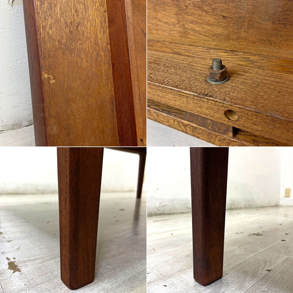 ジャパンビンテージ Japan Vintage チーク材 コーヒーテーブル ローテーブル 北欧スタイル W140cm ●