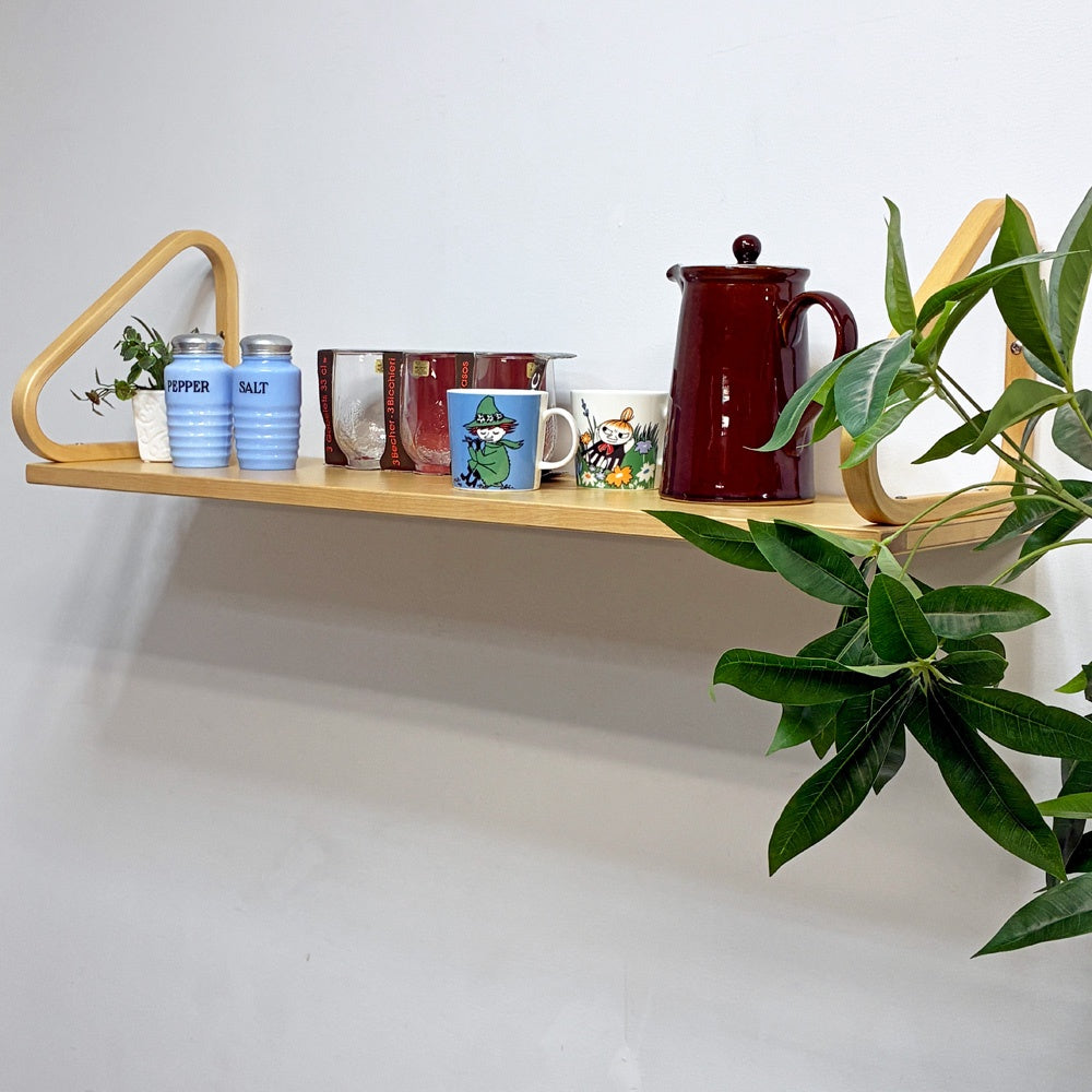 アルテック artek ウォールシェルフ 112B Wall shelf 壁付け棚 壁面家具 バーチ材 アルヴァ・アアルト フィンランド 北欧 箱付き未使用品 B ●