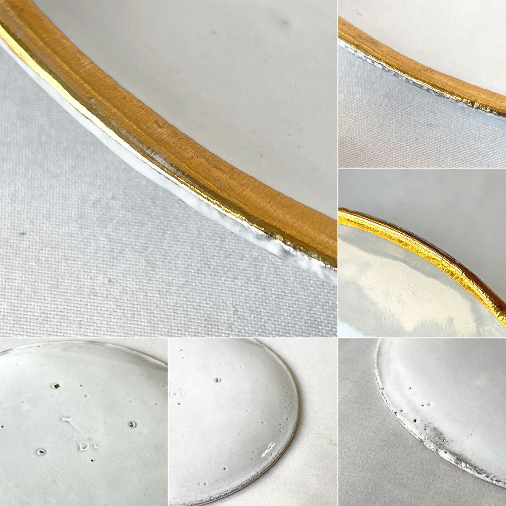 アスティエ・ド・ヴィラット Astier de Villatte クレジュス Cresus デザートプレート フランス Φ18cm A ◇