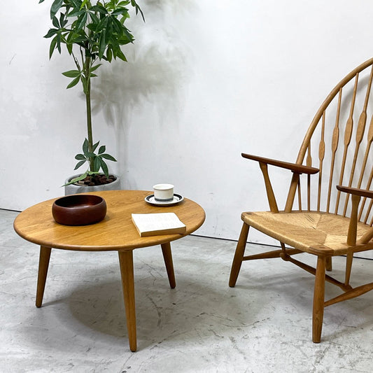 カールハンセン&サン Carl Hansen & Son CH008 コーヒーテーブル ローテーブル オーク材 オイル仕上げ Φ78xH44cm ハンス・J・ウェグナー 北欧 デンマーク ●