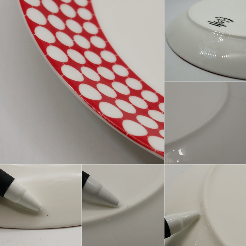 グスタフスベリ GUSTAVSBERG イヴ EVA プレート Φ21.5cm スティグ・リンドベリ Stig Lindberg 北欧食器 復刻品 ●