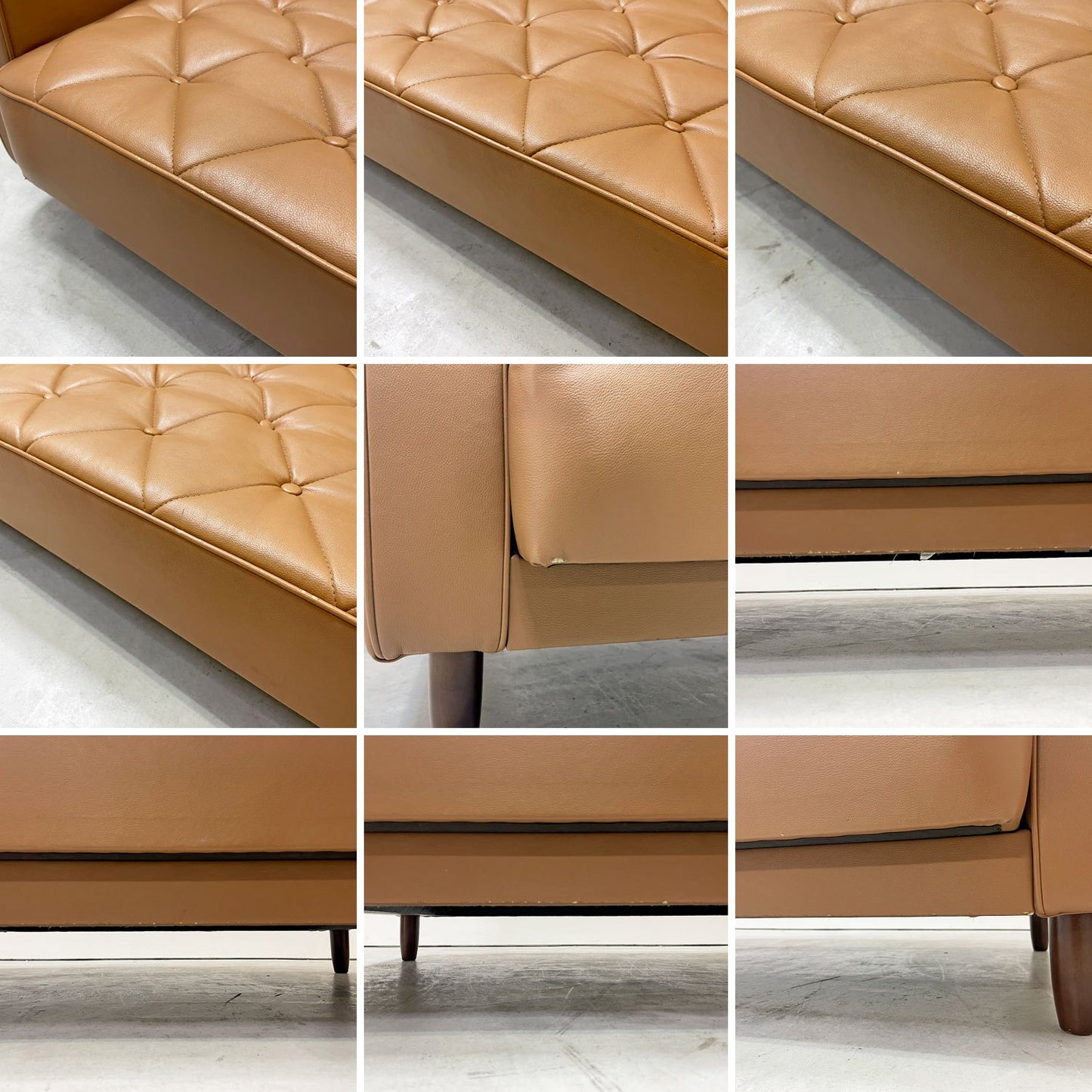 カリモク60 karimoku スリーピングソファ ソファベッド デイベッド リーベルブラウン PVCレザー ブナ材 ミッドセンチュリー 現状品 ●