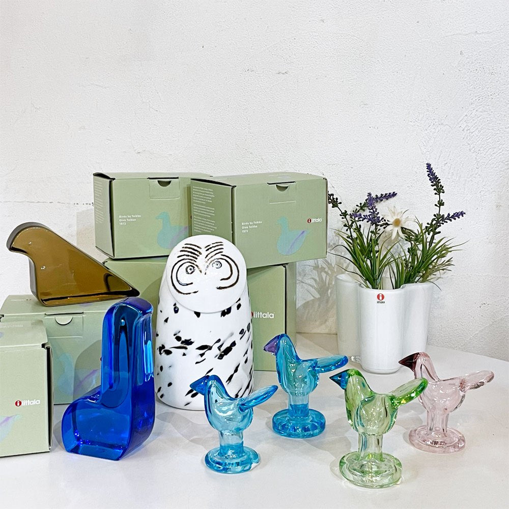 イッタラ iittala シエッポ Sieppo ミニシエッポ 脚付 Birds By Toikka スカイブルーxアメジスト オイバ・トイッカ SCOPE別注 2021年 箱付 ★