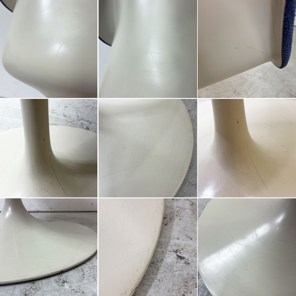 ノル Knoll ビンテージ チューリップ アームチェア ダイニング エーロ・サーリネン Eero Saarinen FRP ファブリック張込み スペースエイジ ミッドセンチュリー A ●