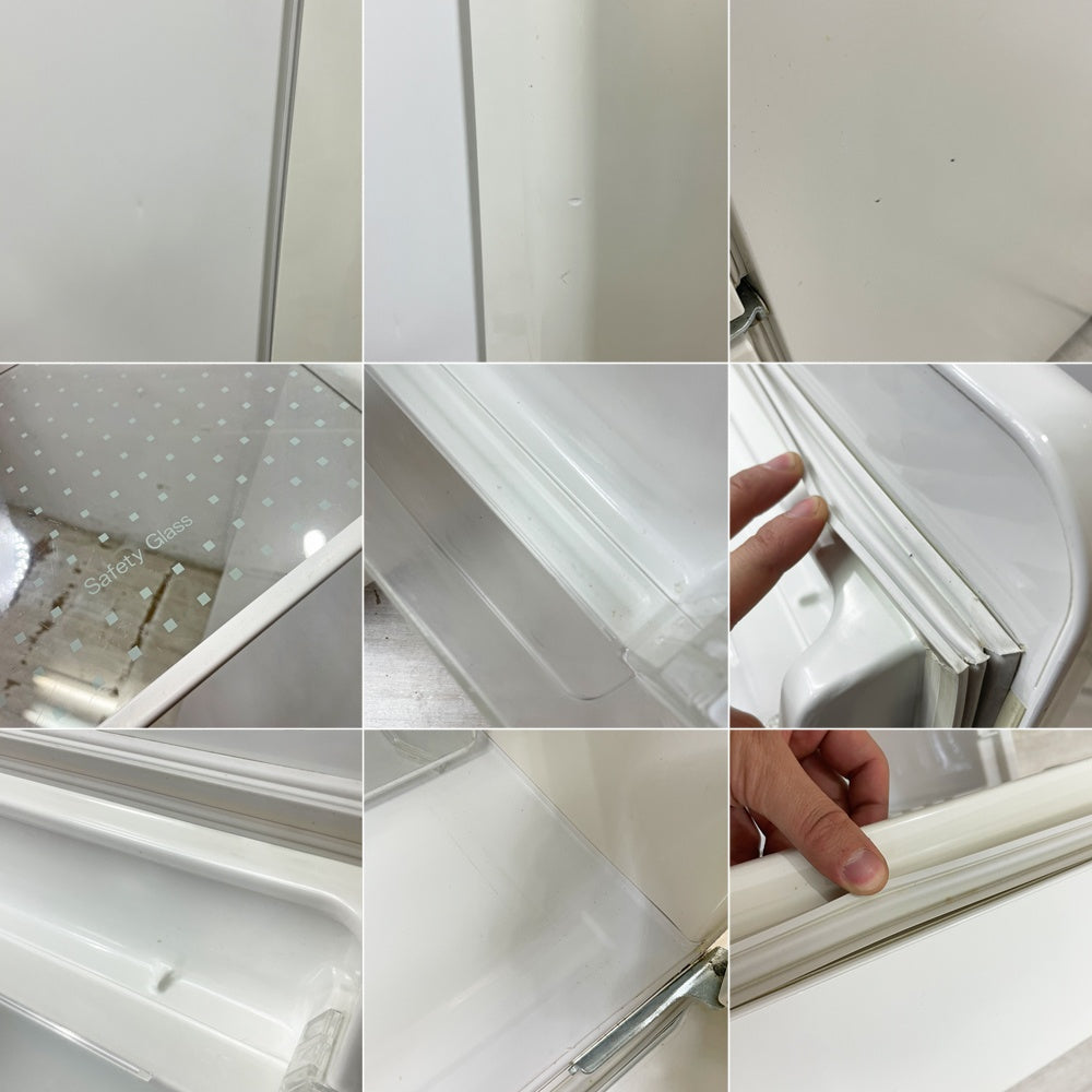 ナショナル National ウィル WILL FRIDGE mini 冷凍冷蔵庫 ホワイト レトロポップ 廃番 165L 2006年製 LED照明 ガラス棚 オリジナル ノスタルジックデザイン ●